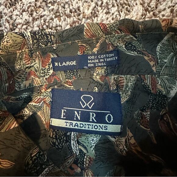 Vintage Enro traditions all over duck print button down shirt - Picture 3 of 5